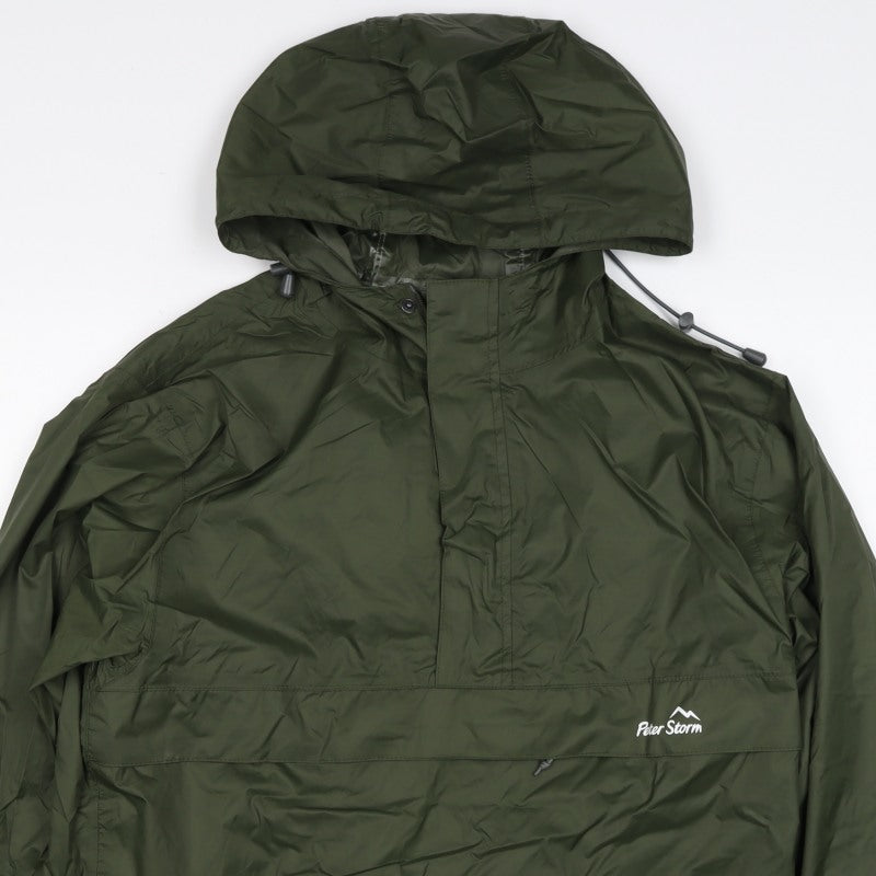 Peter Storm Men’s Green Small Anorak Hooded Waterproof Outdoor Jacket