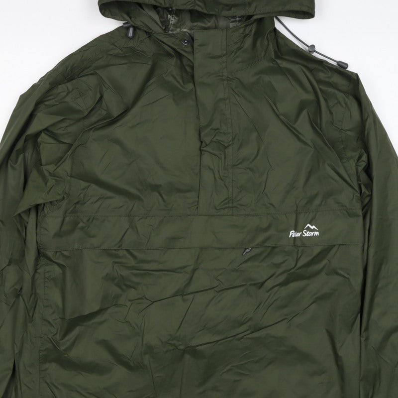 Peter Storm Men’s Green Small Anorak Hooded Waterproof Outdoor Jacket