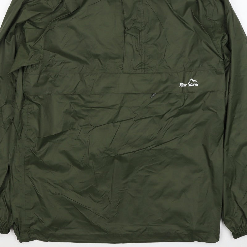 Peter Storm Men’s Green Small Anorak Hooded Waterproof Outdoor Jacket