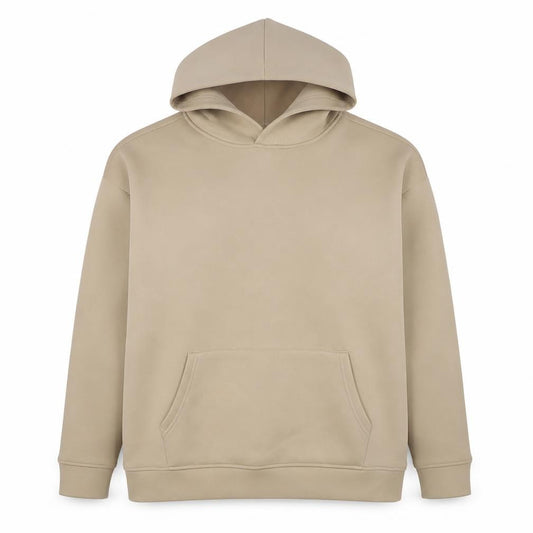 Manière De Voir Men’s Beige M Pullover Hooded Stretch Hoodie