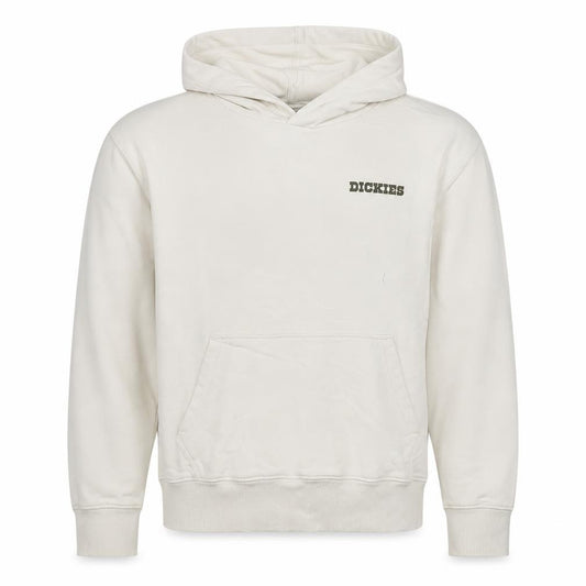 Dickies Men's Ivory L Pullover Hoodie Graphic Mountain Logo