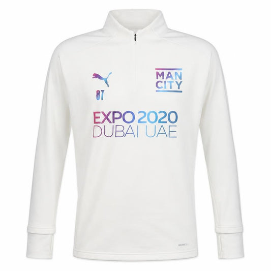 Puma Men’s Ivory M Manchester City Expo 2020 1/4 Zip Sweatshirt