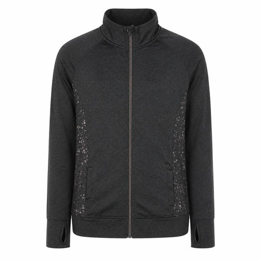 John Lewis Girls Grey 11 Years Full Zip Glitter Activewear Hoodie