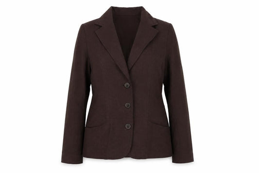 Setter Women’s Brown UK 14 Three Button Tailored Blazer Jacket