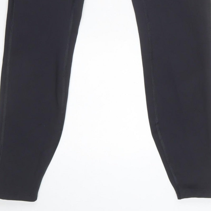 Goodmove Women’s Black UK 10 Track Pants Drawstring Zip Pocket