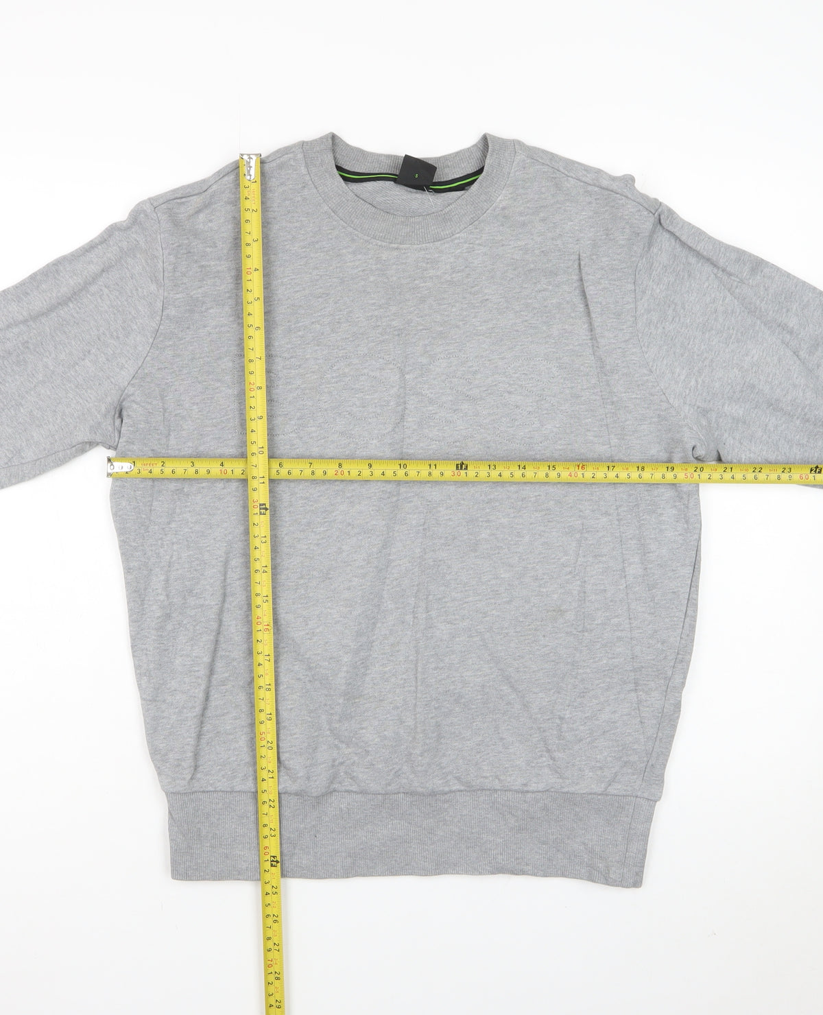 BOSS Men’s Grey Size S Crew Neck Pullover Sweatshirt
