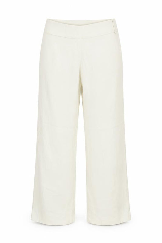 Karen Millen Women Ivory UK 12 Wide-Leg Tailored Dress Trousers