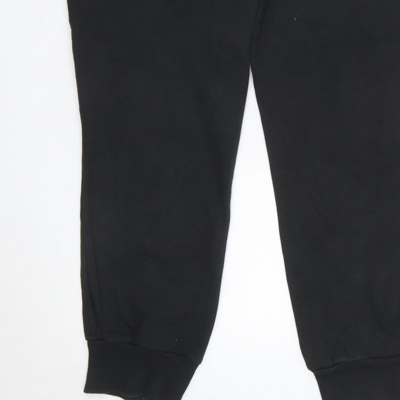 Puma Unisex Adults Black 2XL Jogger Sweatpants Logo Pockets