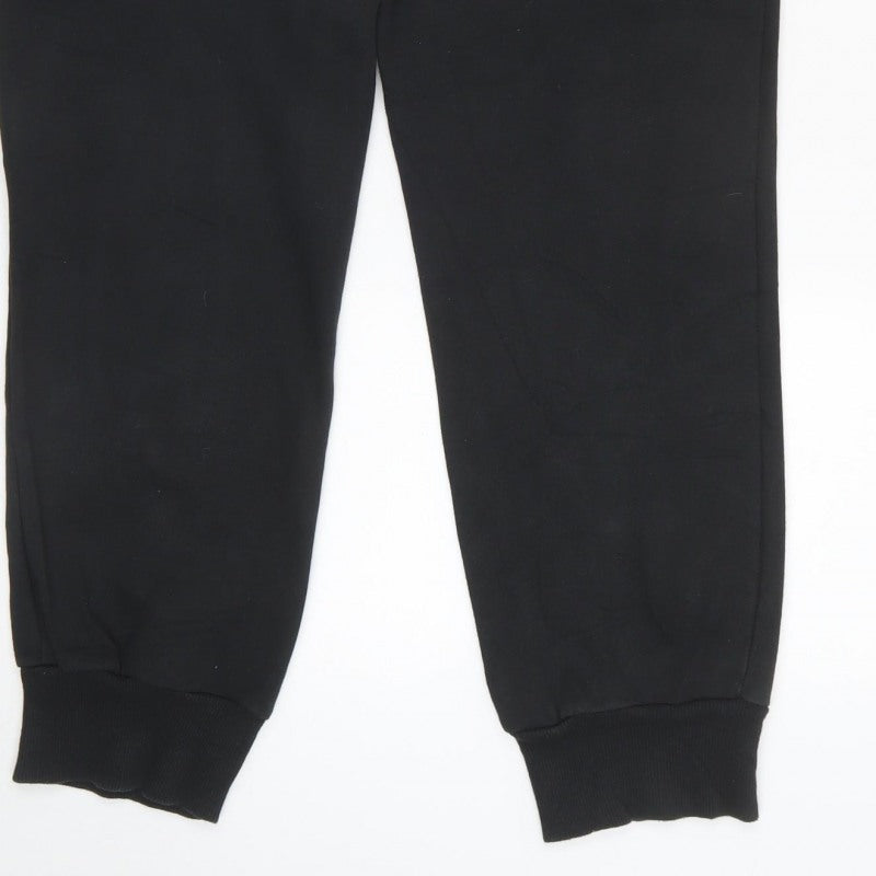 Puma Unisex Adults Black 2XL Jogger Sweatpants Logo Pockets