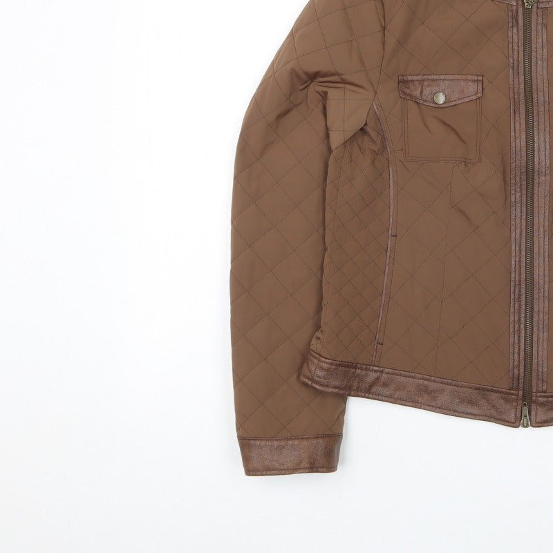 Bianca Women’s Brown UK 10 Quilted Short Padded Jacket