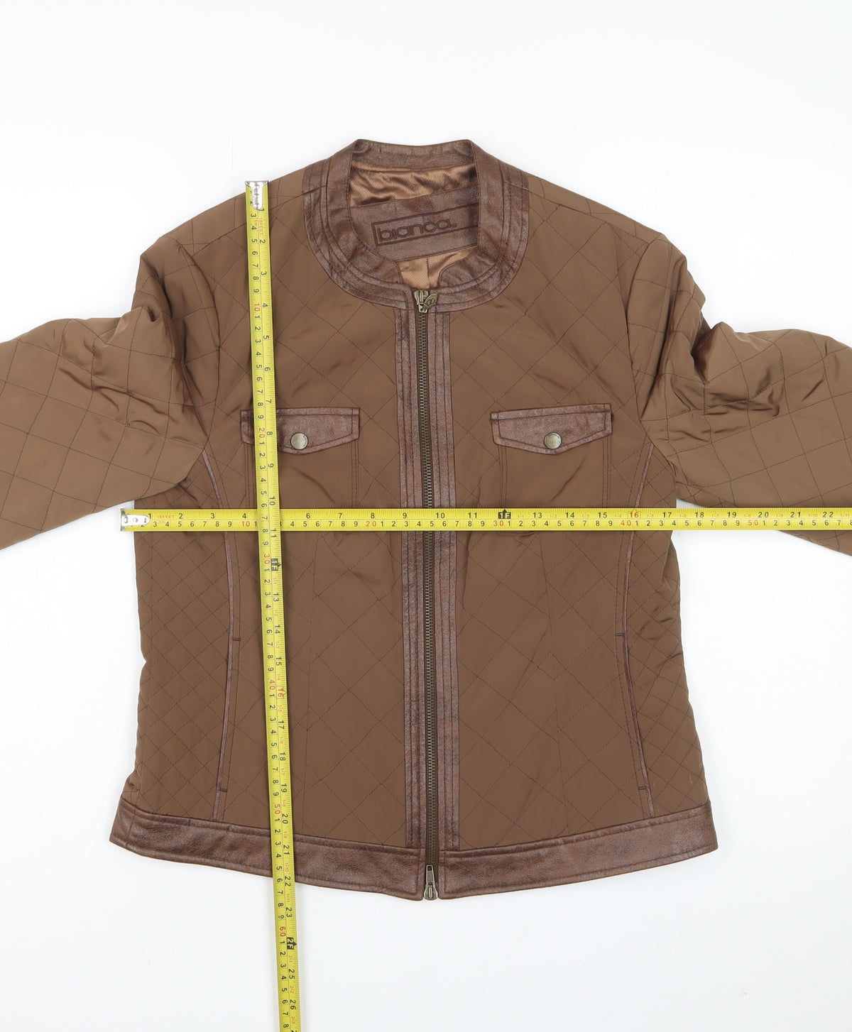 Bianca Women’s Brown UK 10 Quilted Short Padded Jacket