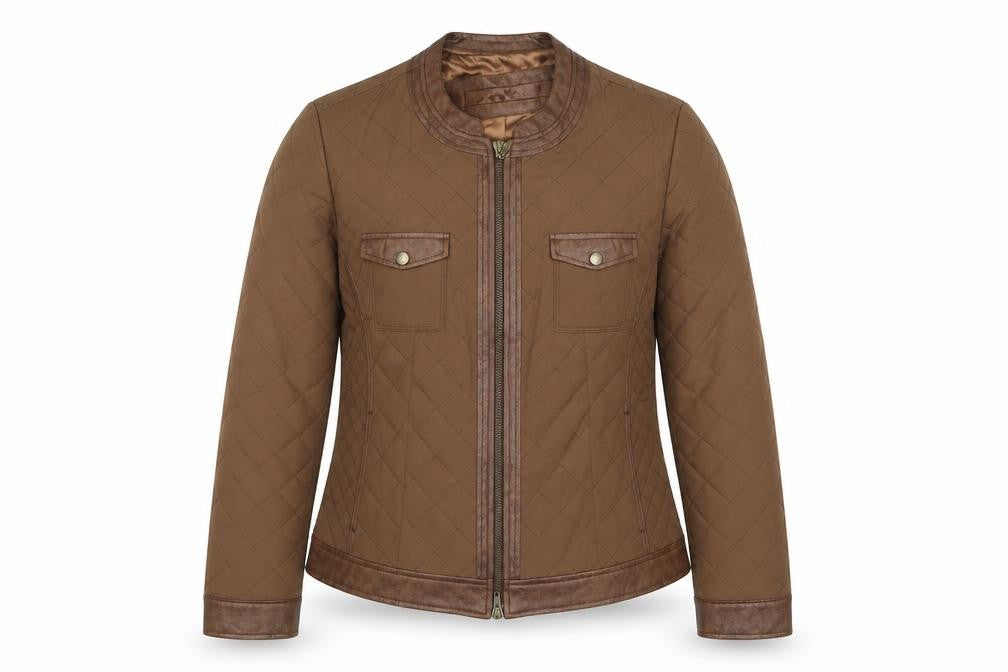 Bianca Women’s Brown UK 10 Quilted Short Padded Jacket