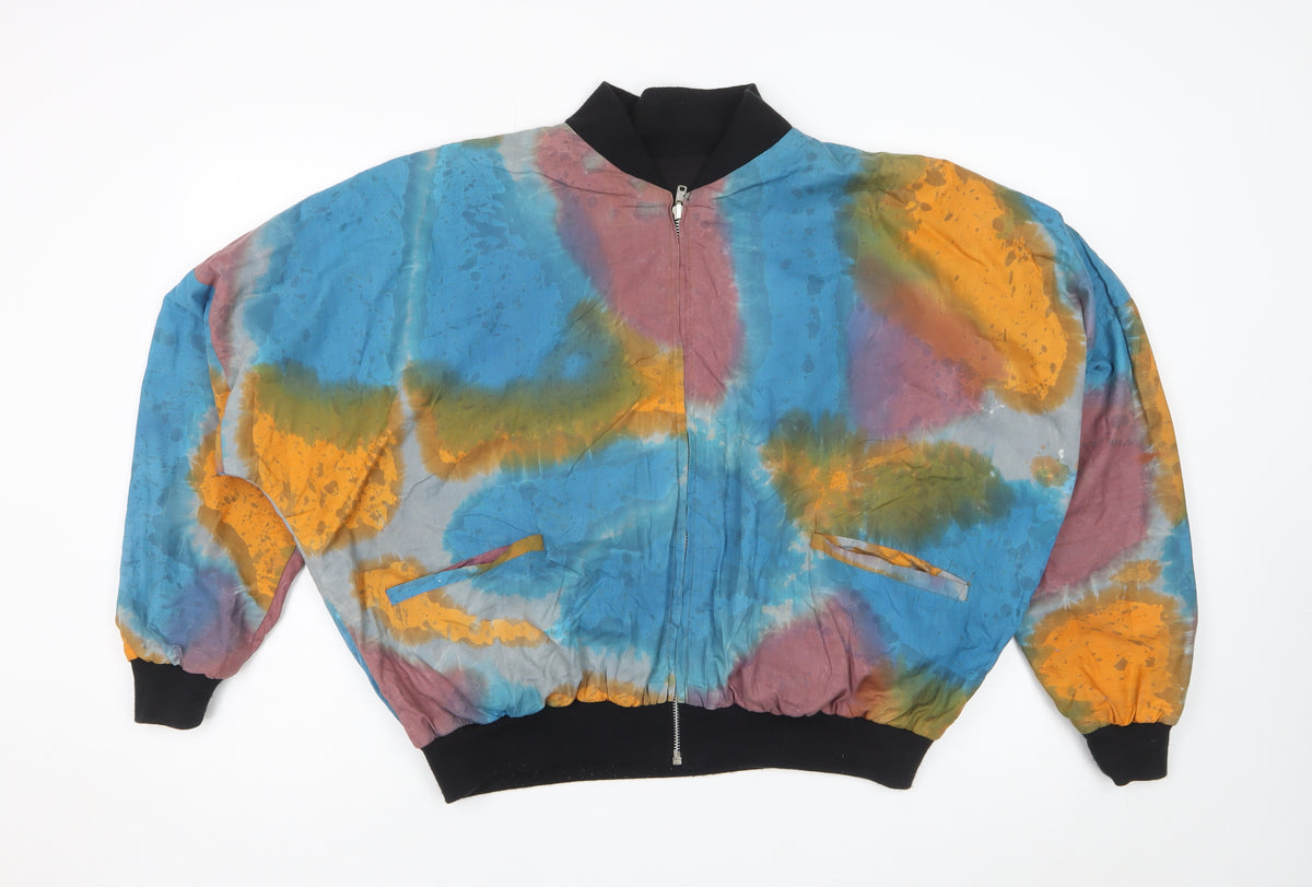 Mata Hari Women’s Multicoloured Cotton Bomber Jacket Size M