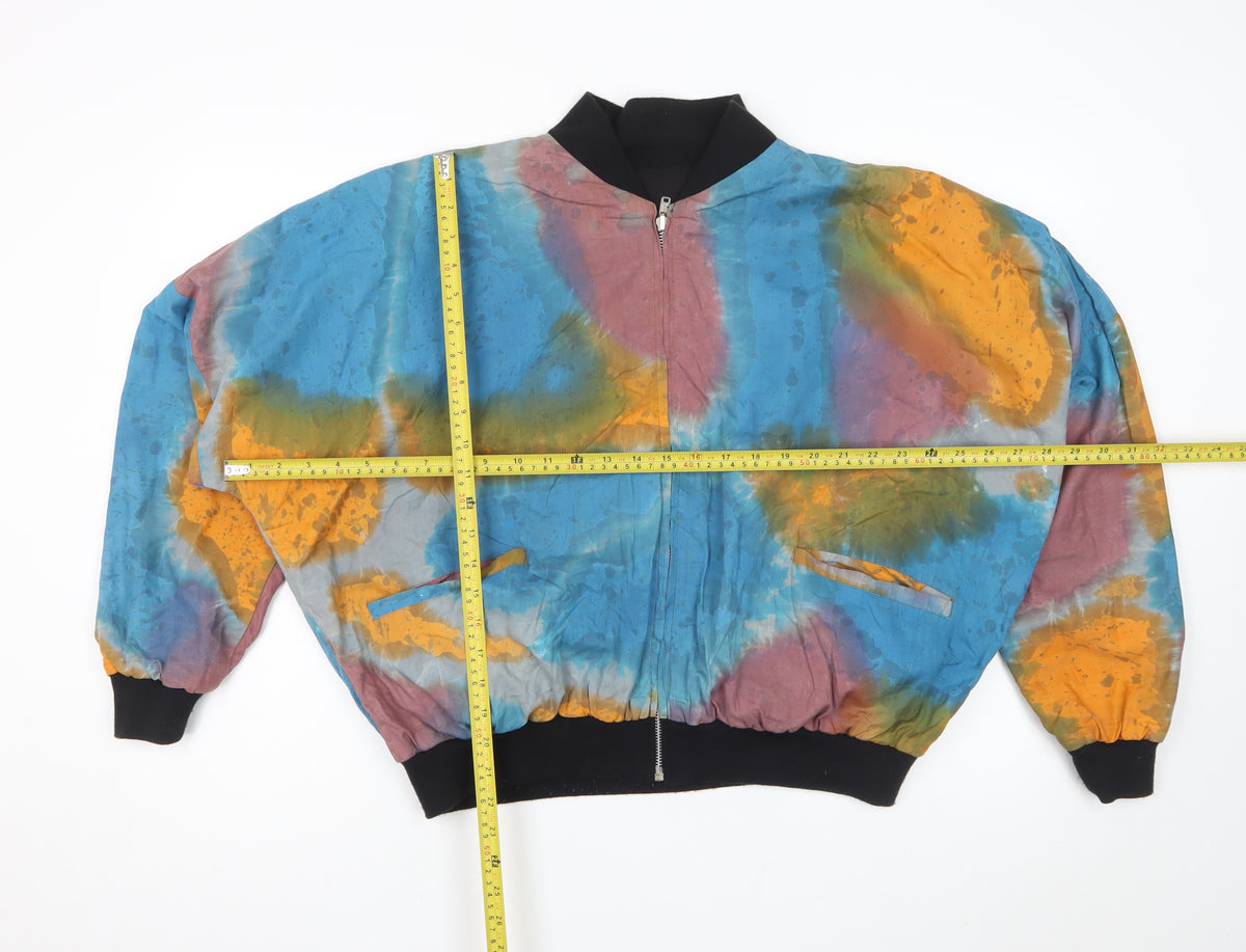 Mata Hari Women’s Multicoloured Cotton Bomber Jacket Size M