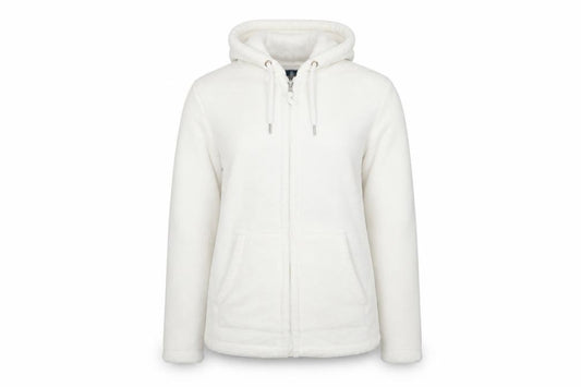 Mountain Warehouse Women’s Ivory UK 12 Hooded Fleece Zip Jacket