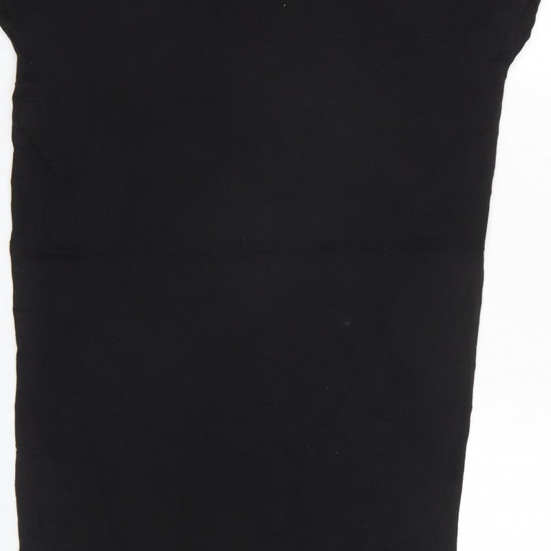 Mango Women Black Size S Sleeveless Sequin Beaded Knit Vest Jumper