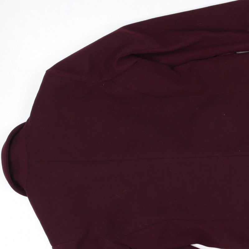 Primark Women Red UK 6 Long Belted Single-Breasted Overcoat