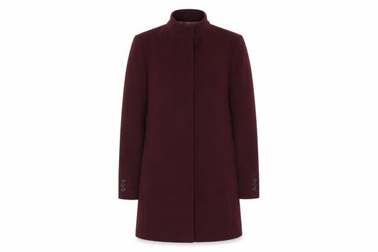 Primark Women Red UK 6 Long Belted Single-Breasted Overcoat