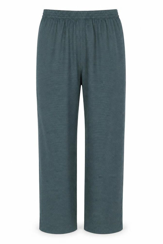 Honor Millburn Women’s Green Herringbone Straight Dress Trousers UK 12