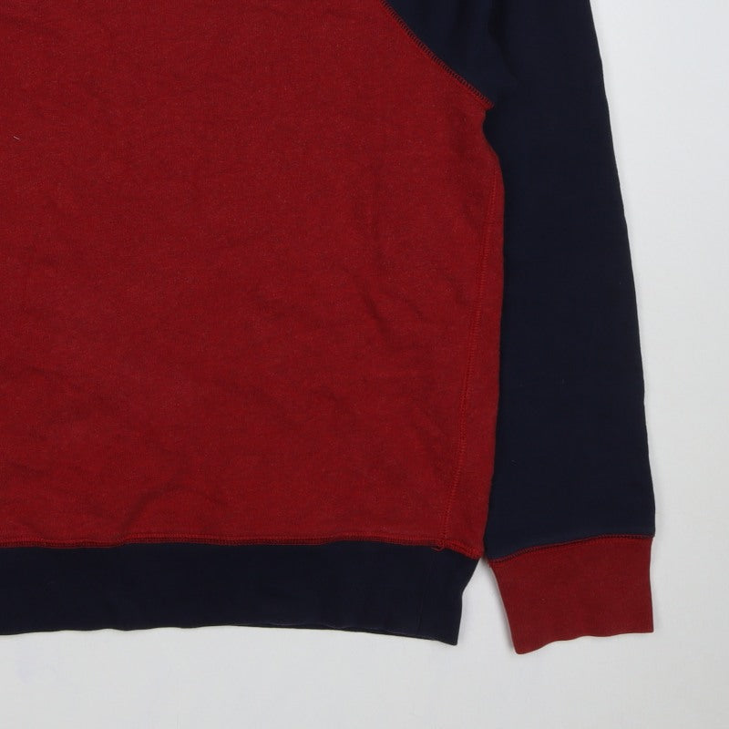 GAP Men’s Red Navy S Crew Neck Raglan Pullover Sweatshirt