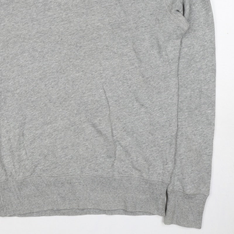 Fred Perry Men's Grey S Pullover Crew Neck Logo Sweatshirt