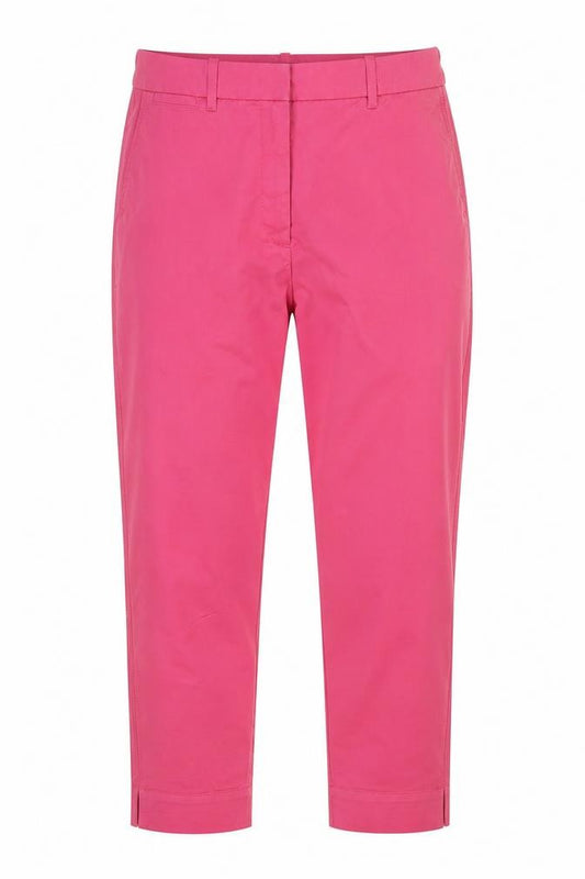 Marks & Spencer Women’s Pink UK 12 Cotton Blend Straight Trousers