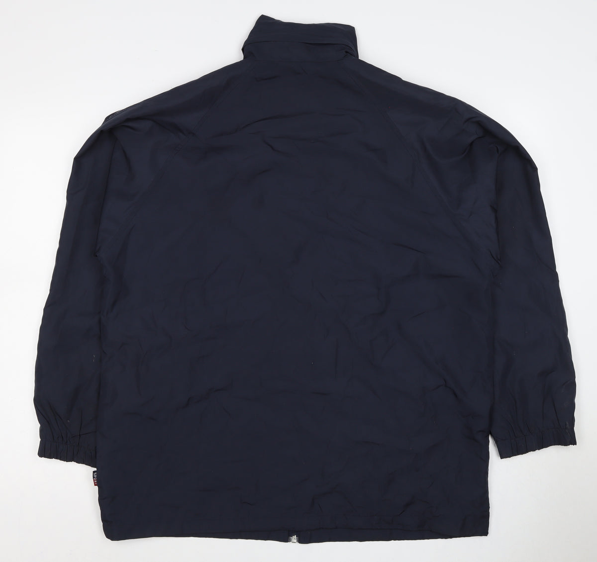 Classic Sport Men’s Blue 2XL Full Zip Striped Windbreaker Jacket