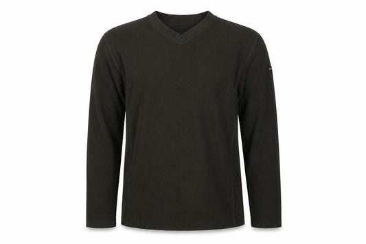 Maine New England Men’s Black L V-Neck Pullover Fleece Sweatshirt