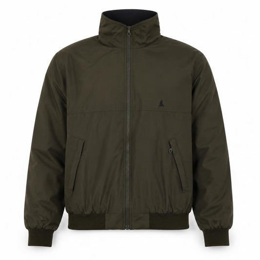 Musto Men’s Green L Bomber Jacket Full Zip Lined Outdoor