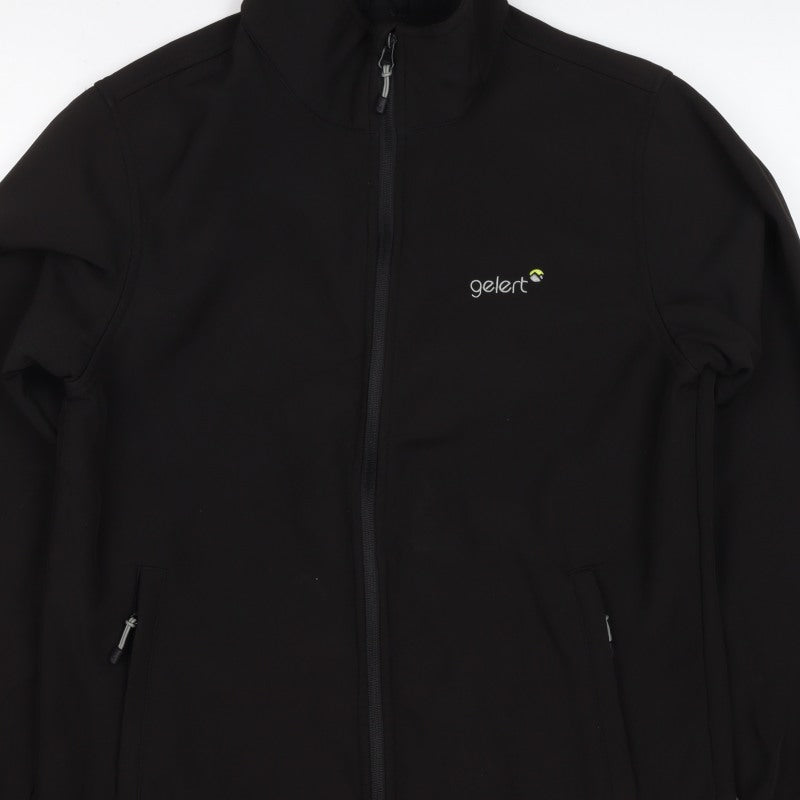 Gelert Men's Black M Soft Shell Full Zip Outdoor Jacket Stretch