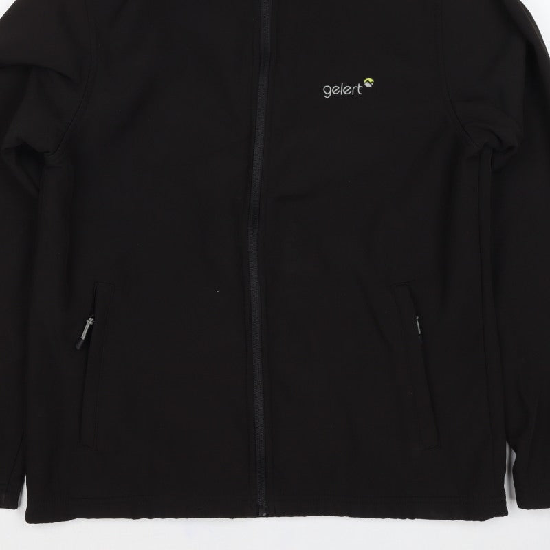 Gelert Men's Black M Soft Shell Full Zip Outdoor Jacket Stretch