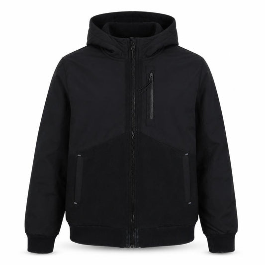 Nike Boys Black XL 158-170cm Therma-FIT Hooded Bomber Jacket