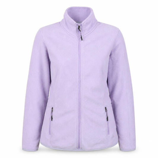 M&S Women’s Purple Size 12 Fleece Full Zip Jacket Pockets