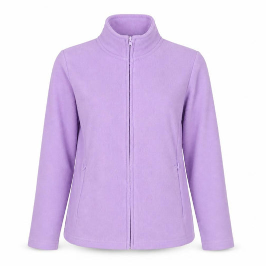Isle Essentials Women's Purple S Fleece Full Zip Basic Jacket
