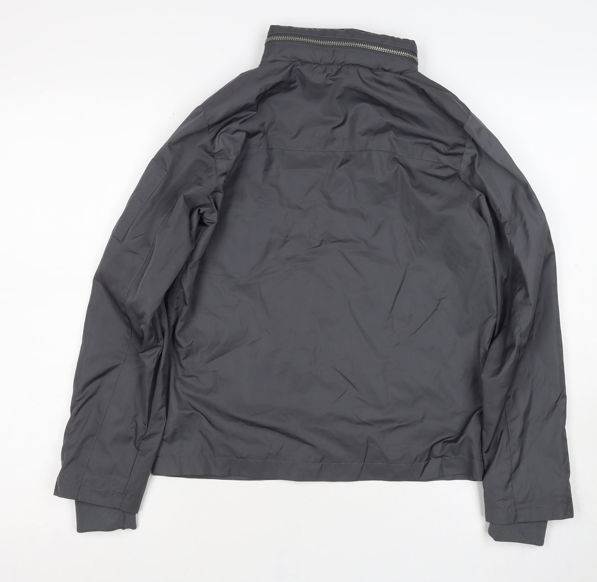 Next Boys Grey 11 Years Basic Jacket Full Zip Lined Pockets