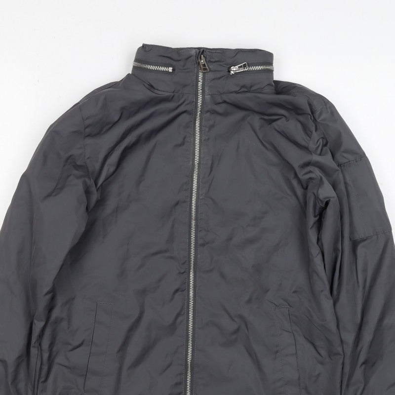Next Boys Grey 11 Years Basic Jacket Full Zip Lined Pockets