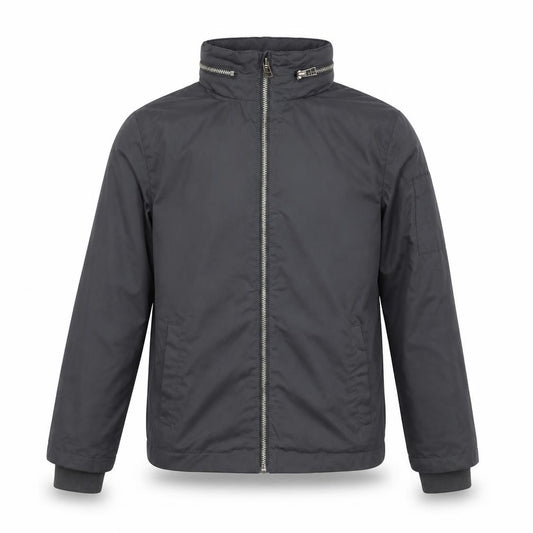 Next Boys Grey 11 Years Basic Jacket Full Zip Lined Pockets