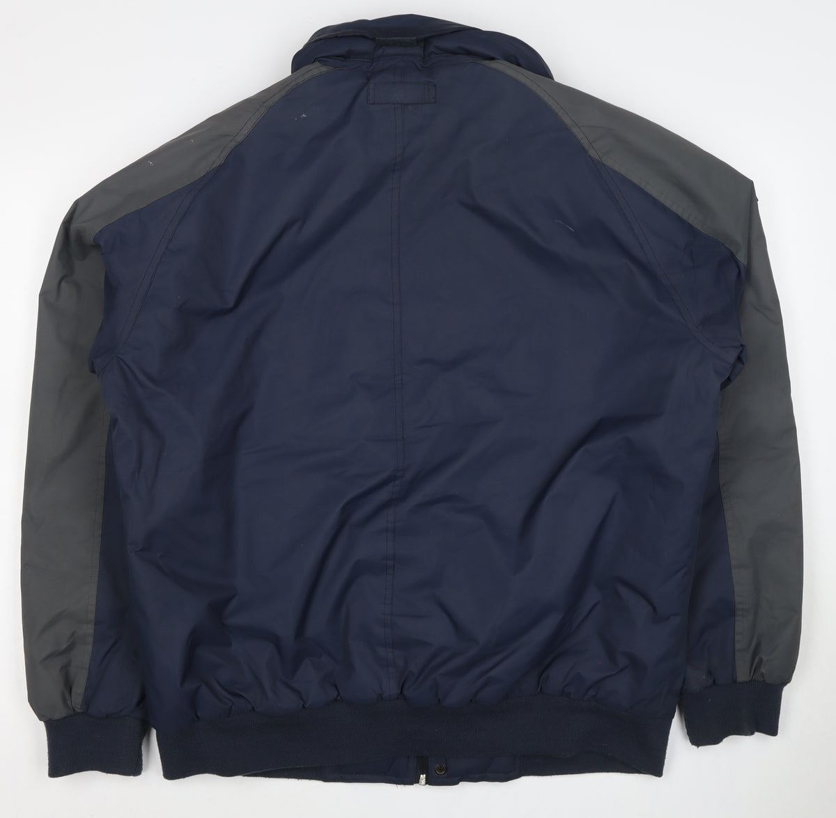 Jowager Men’s Blue Grey XL Hooded Bomber Jacket