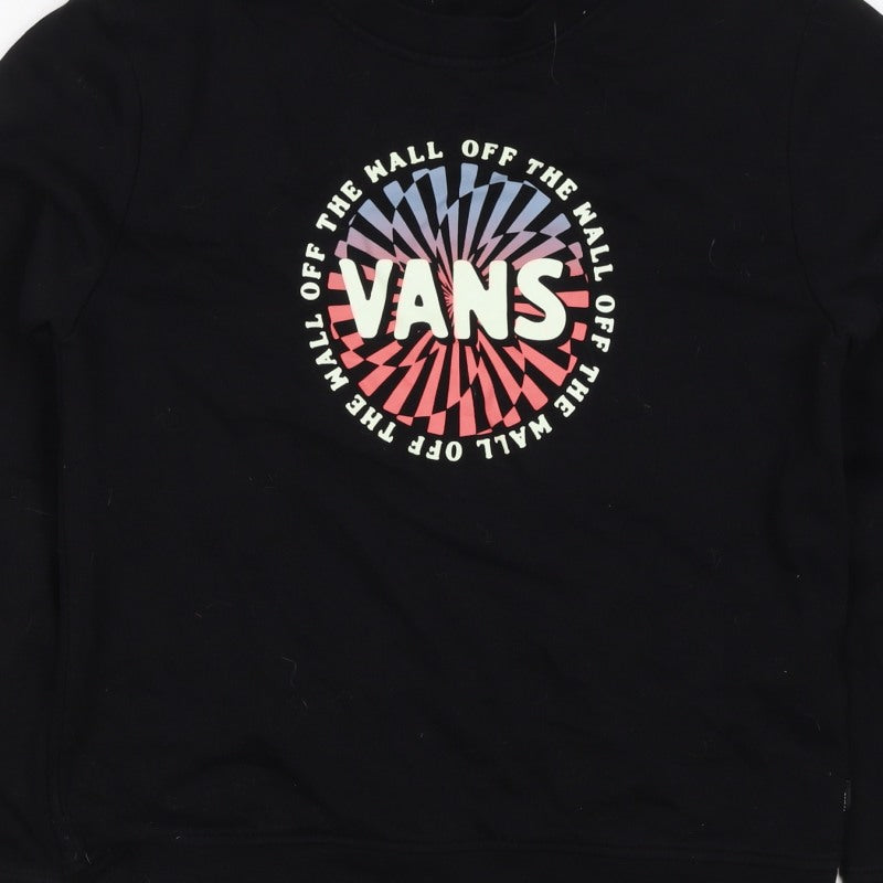 Vans Boys Black XL Off The Wall Graphic Print Crew Sweatshirt