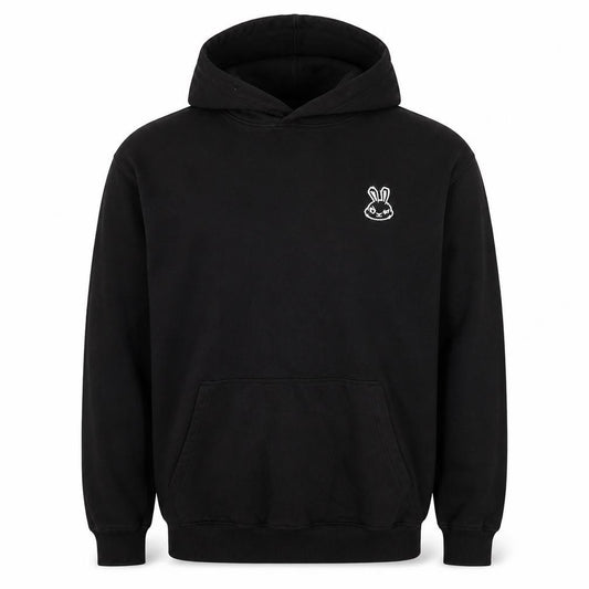 Sneak Men’s Black XL Pullover Hoodie Graphic Print Organic Cotton