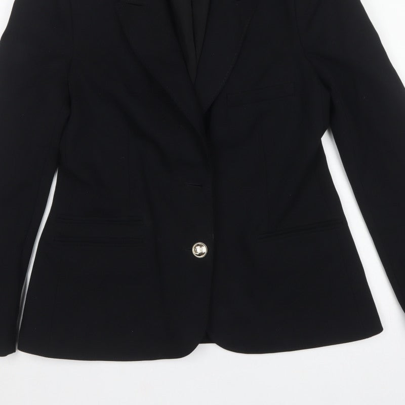 Marks & Spencer Women's Black UK 10 Tuxedo Blazer Shawl Lapel