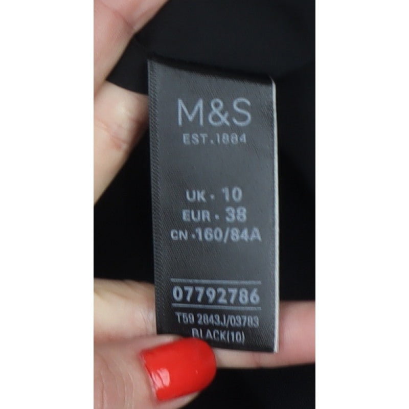 Marks & Spencer Women's Black UK 10 Tuxedo Blazer Shawl Lapel