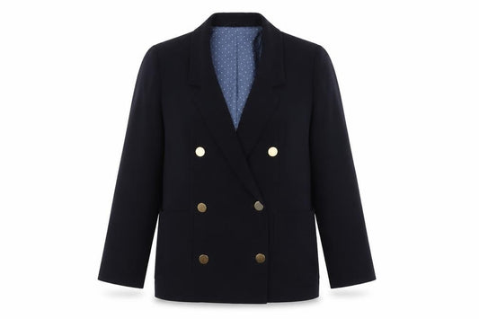 Marks and Spencer Women’s Navy UK 8 Alexa Chung Double-Breasted Blazer