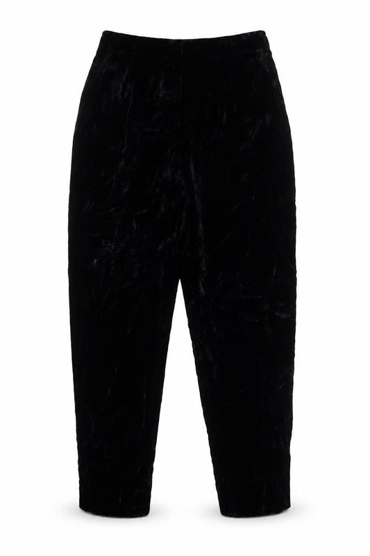 Lafayette 148 New York Women Black Size 6 Velvet Tapered Trousers