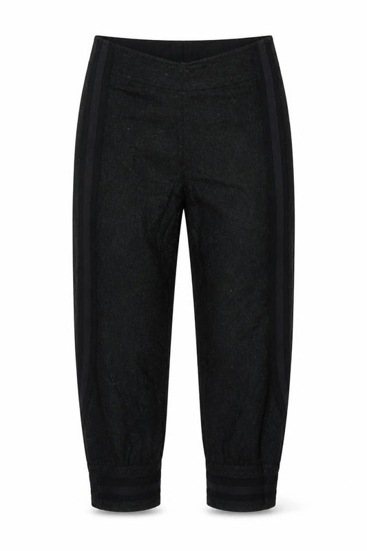 Armani Exchange Women’s Black UK 10 Tapered Wool Blend Trousers