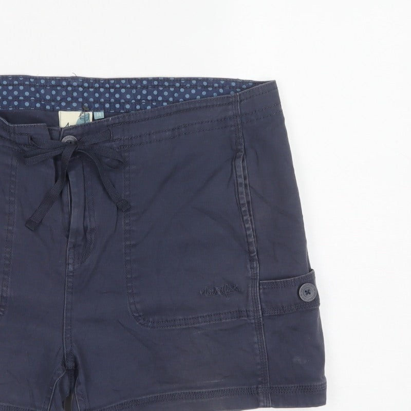 Weird Fish Women’s Blue Size 14 Drawstring Utility Shorts