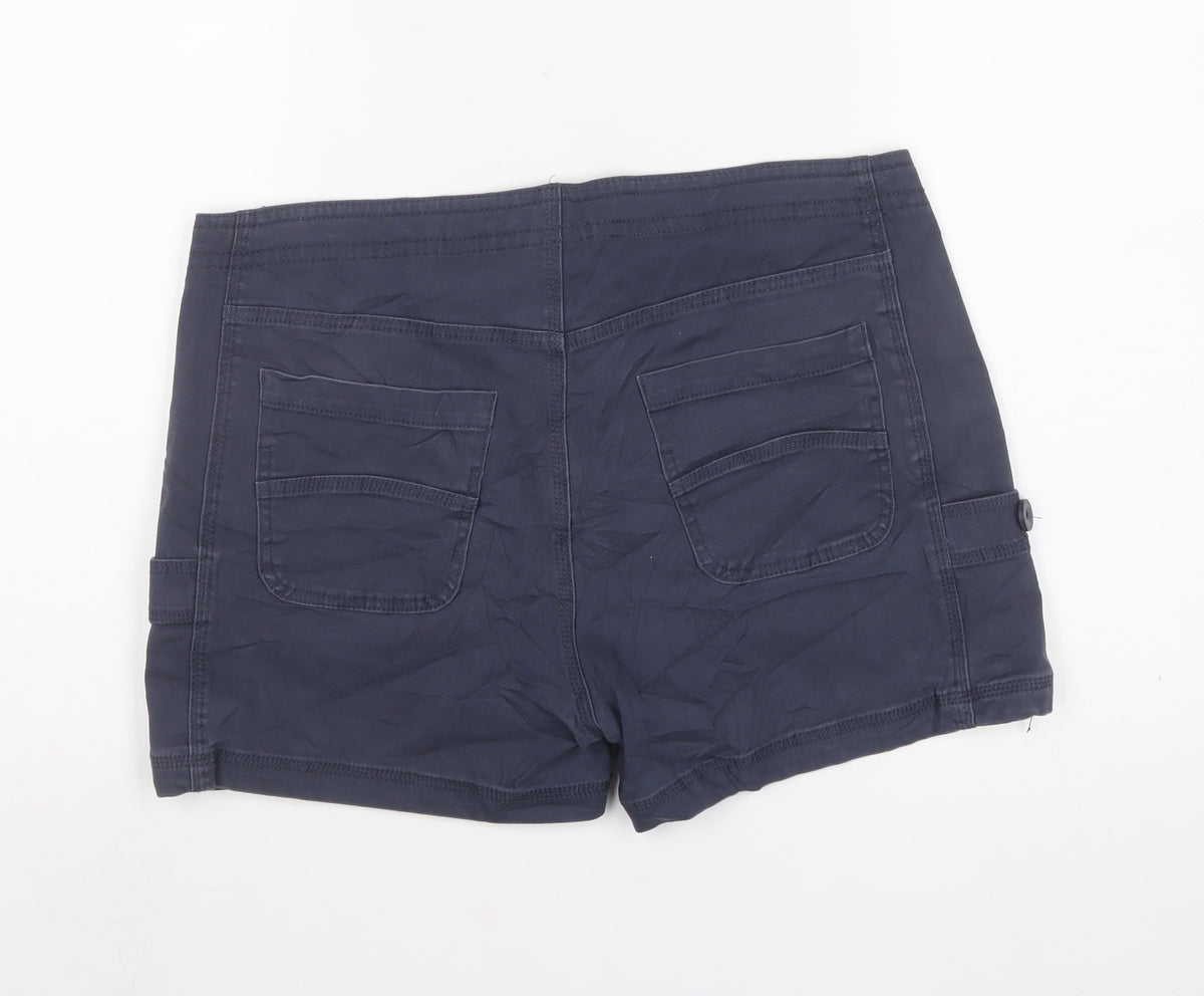 Weird Fish Women’s Blue Size 14 Drawstring Utility Shorts