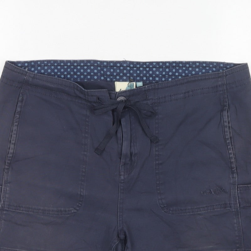 Weird Fish Women’s Blue Size 14 Drawstring Utility Shorts