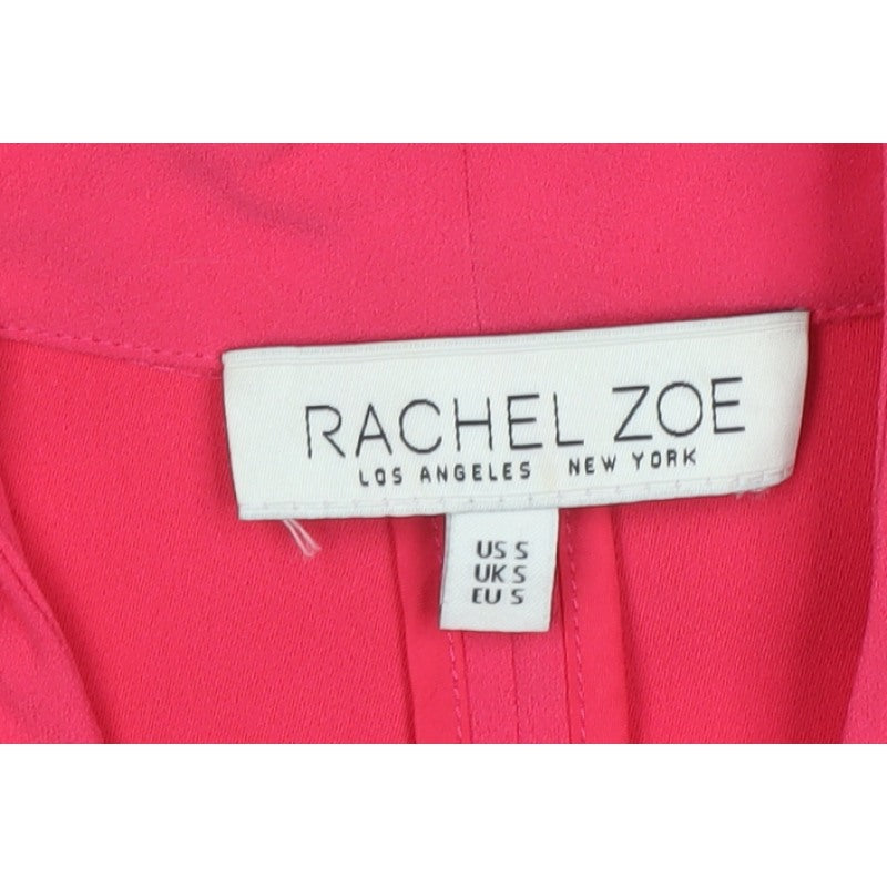 Rachel Zoe Women Pink S Open Front Tailored Blazer Jacket