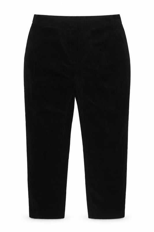 Seasalt Cornwall Women’s Black UK 16 Organic Cotton Straight Trousers